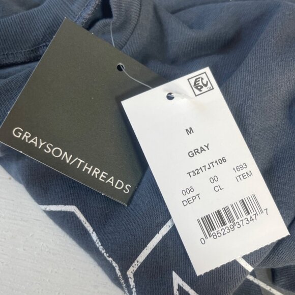 AC/DC Graphic Tshirt Womens Gray Medium New Lightning Bolts - Picture 8 of 9